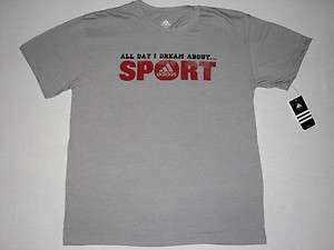 Adidas Mens All Day I Dream About Sport T Shirt NWT  