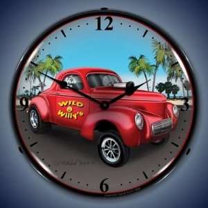  1940 Willys Gasser Lighted Wall Clock