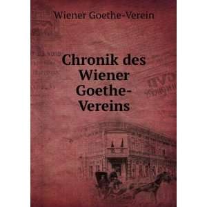   des Wiener Goethe Vereins Wiener Goethe Verein  Books