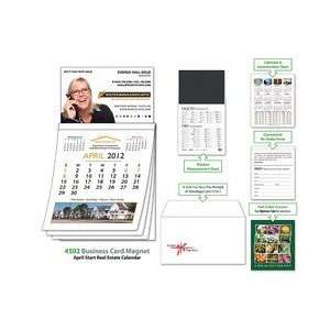    Cal Business Card Magnet R.E. Calendar   Apr. 2012: Office Products