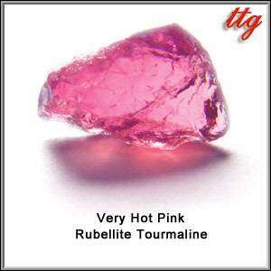 Intense Very Hot Pink Rubellite Tourmaline Facet Rough  