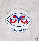 MONTREAL CONCORDES 1982 CFL PINBACK BUTTON  VERY GOOD