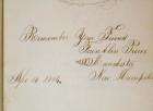 Autograph Book/Pres. Franklin Pierce/1864/Civil War/NH/Appleton 