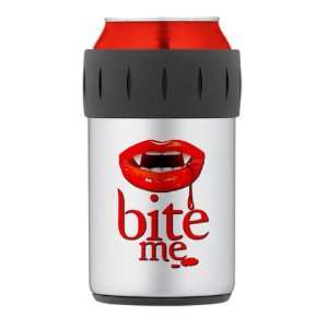  Thermos Can Cooler Koozie Vampire Fangs Bite Me 