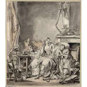  FRAMED oil paintings   Jean Baptiste Greuze   24 x 28 