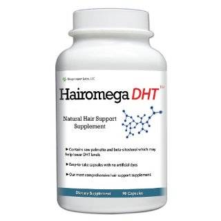 Hairomega DHT Dht blocking Hair Loss Supplement, 90 count Bottle, 45 