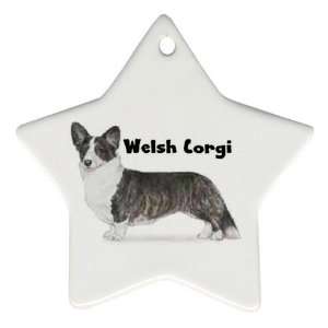 Welsh Corgi Cardigan Ornament (Star) 