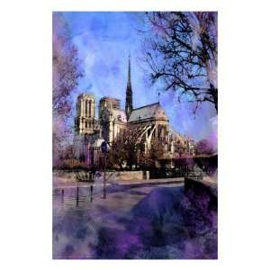  Notre Dame, Paris, France Giclee Poster Print by Nicolas 