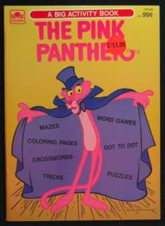 THE PINK PANTHER ACTIVITY BOOK 1985   UNUSED  