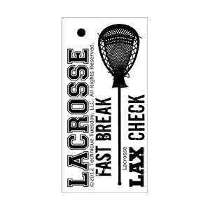   Clear Stamps 2X4 Lacrosse; 3 Items/Order: Arts, Crafts & Sewing