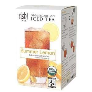 Rishi Tea Summer Lemon, 1.4 oz Boxes, 4 ct (Quantity of 2)