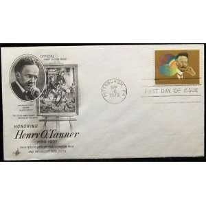 US 1973 Postal Stamp, Henry O. Tanner, S # 1486, Margin Block of 12 X 