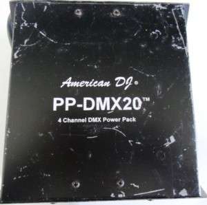 American DJ 4 Channel DMX Power Pack PP DMX20 Used Item  