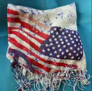 WHX001 01 The American flag and the British flag style scarf cotton 