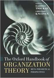 The Oxford Handbook of Organization Theory Meta theoretical 