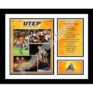  University of Texas El Paso UTEP Miners NCAA Framed 