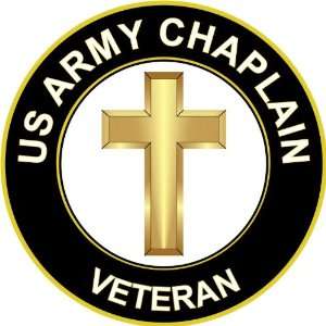  5.5 US Army Christian Chaplain Veteran Decal Sticker 
