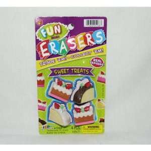  Fun Mini Erasers   Sweet Treats Case Pack 4 Electronics