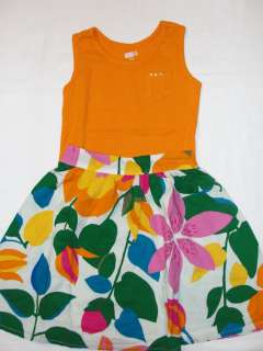 rm Crazy 8 Embellished Tank Top & Floral Circle Skirt 5 6 EUC 