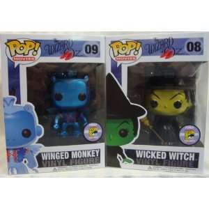 Funko Pop Wizard of Oz Wicked Witch & Flying Monkey Metallic Paint 