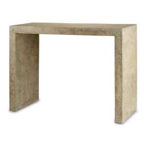  Harewood Beige Polished Concrete Industrial Rustic Console 