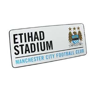 Manchester City FC. Etihad Stadium Metal Street Sign