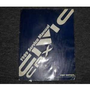    1989 Honda Civic CRX Service Shop Repair Manual OEM honda. Books