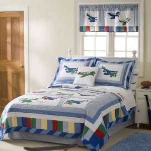  Fly Away Twin Quilt with Pillow Sham Electronics