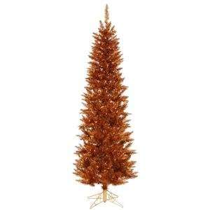    Copper Spruce 90 Artificial Pencil Christmas Tree