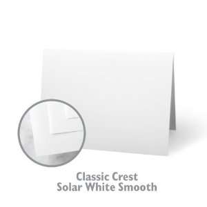   CREST Solar White Folded Plain Card   250/Package