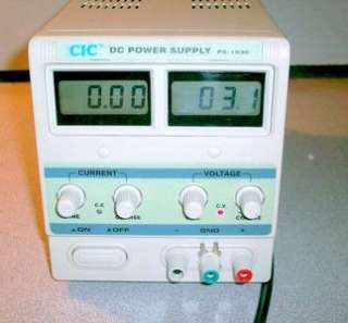 cic dc power supply model ps 1930 wattage va output