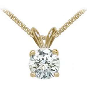  Big diamond pendant with chain 4 ct. diamonds necklace 
