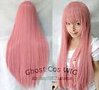 Hot Sell New Fashion Long Pink Cosplay Party Straight Wig V22