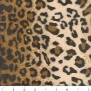   Wavy Faux Fur Fabric Leopard Brown By The Yard: Arts, Crafts & Sewing
