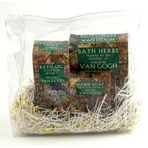 Imported Van Gogh Herbal Bath & Body Gift Set, Soap, Bath Oil, Herbal 