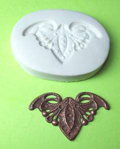BUTTERFLY #21 art nouveau style ~ CNS polymer clay mold  