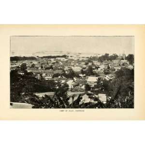  1901 Halftone Print Port Spain Trinidad & Tobago Caribbean 