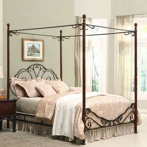   Canopy Bed W/Head & footboard,Canopy Kit ,Rails Bedroom Furniture NEW