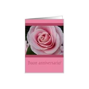  Italian wedding anniversary card, pink rose Card Health 