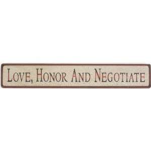  Love, Honor and Negotiate 