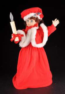 Rennoc Animated & Lighted Motionette Holiday Display 19 Doll in Red 