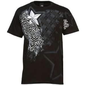  No Fear Black Argyle MMA T shirt
