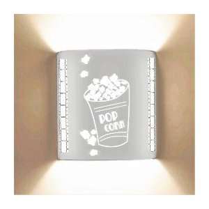  Popcorn Stainless Steel Theatrical Laser Cut Sconce
