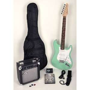  SX RST SGN Electric Guitar Package Surf Green w/Free Amp 