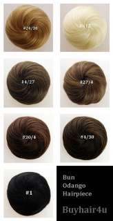 Updo Clip in on Bun Hair Piece Extensions New Woman Chignon Hairpiece 