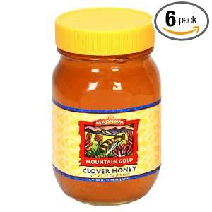 Madhava Mountain Gold, Raw Unfiltered Honey, Clover Flavor, 22 Ounce 