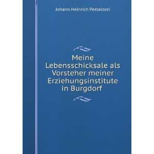   Erziehungsinstitute in Burgdorf . Johann Heinrich Pestalozzi Books