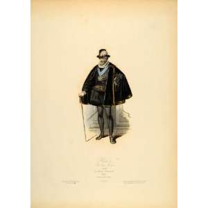  1870 KIng Henry IV France Renaissance Costume Ruff 