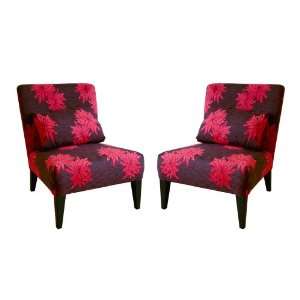  Baxton Studio Imelda Twill Accent Chair, Set of 2: Home 