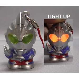  Ultraman Light up Figure Charm Mascot Strap Tiga Toys 